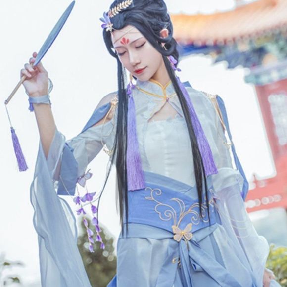 Lilac Fairy Fantasy Cosplay Costume Gown - Picture 1 of 8